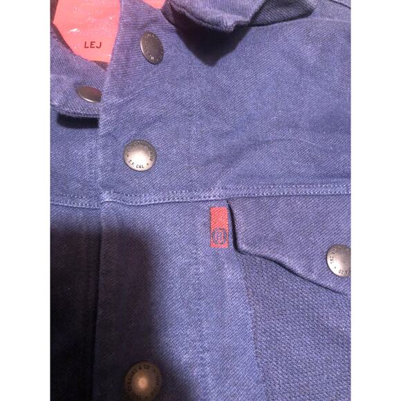 Levi's NWOT Men's LEJ Engineered KNIT STRETCH JACKET/Shacket NAVY BLUE Size M - Picture 2 of 5